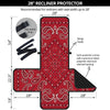 White Bandana And Black Red Print Recliner Protector-grizzshop