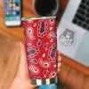 White Bandana And Blue Red Print Tumbler-grizzshop