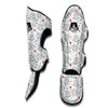 White Christmas Tree Doodle Muay Thai Shin Guards-grizzshop