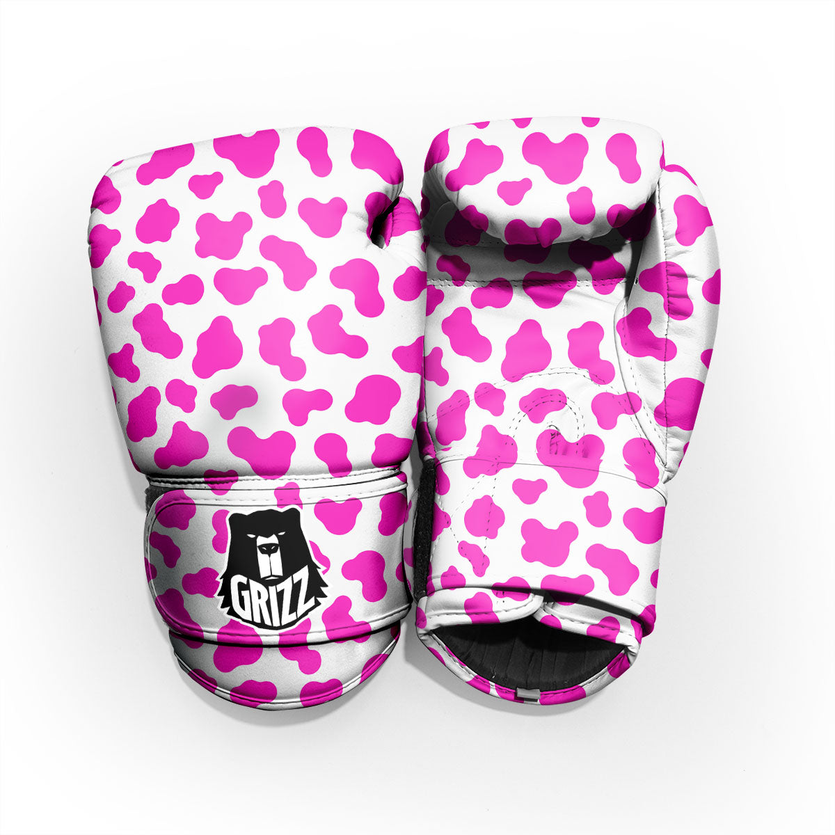White Cow And Hot Pink Print Pro Boxing Glove