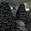 White Crown Of Thorns Print Pattern Car Seat Covers-grizzshop