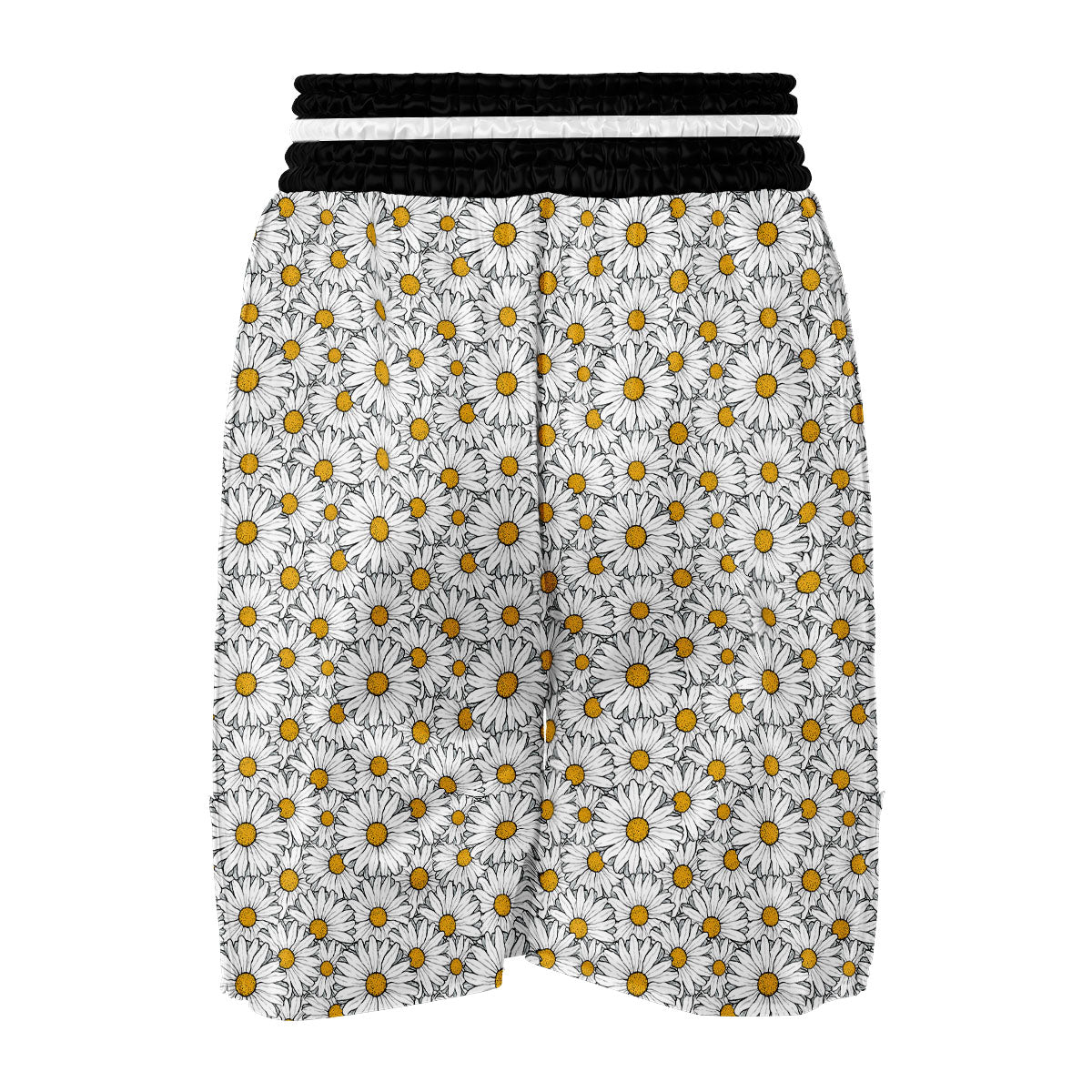 White Daisy Boxing Shorts-grizzshop