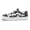 White Ghost Print Pattern Skate Shoes-grizzshop