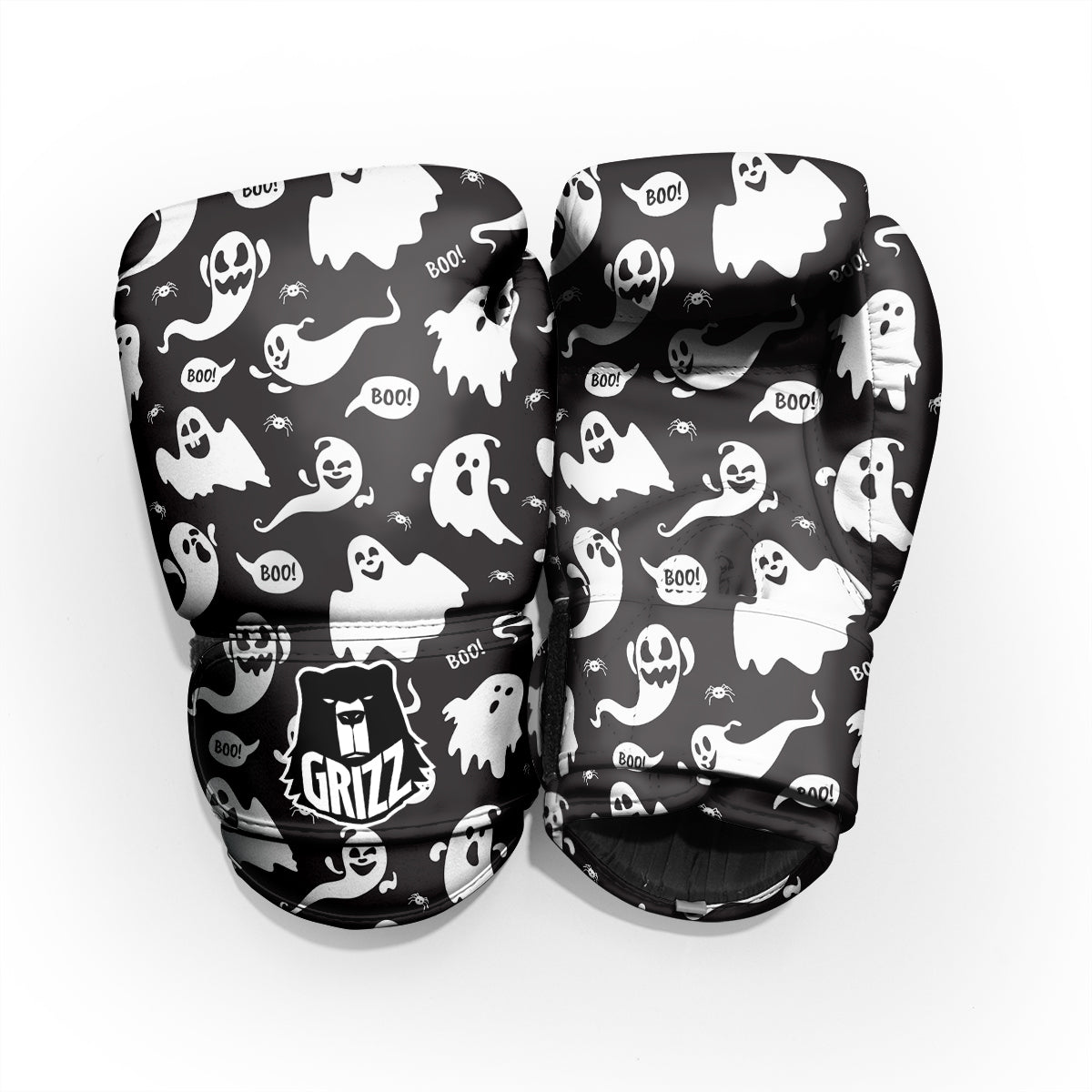 White Ghost Print Pattern Pro Boxing Glove