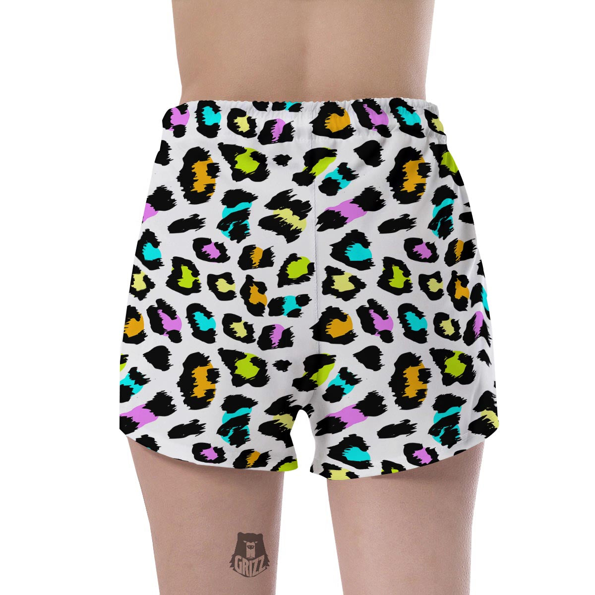 White Leopard Women's Shorts-grizzshop