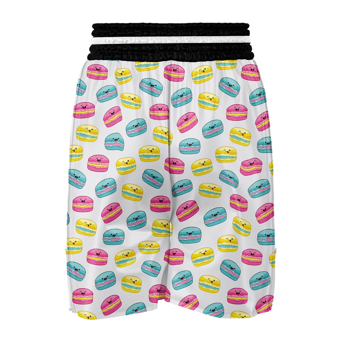 White Macaron Boxing Shorts-grizzshop