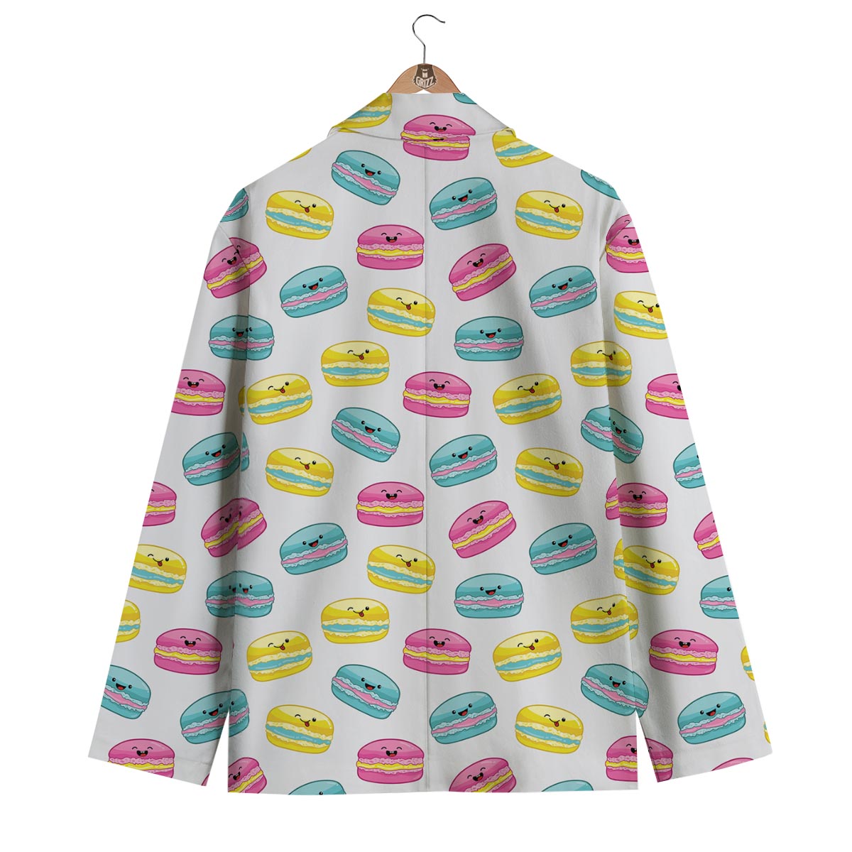 White Macaron Men's Blazer-grizzshop