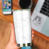 White Marble Pattern Tumbler-grizzshop