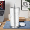 White Marble Pattern Tumbler-grizzshop