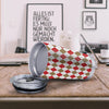 White Red And Beige Argyle Print Pattern Tumbler-grizzshop