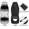 White Shark Open Mouth Print Car Seat Covers-grizzshop