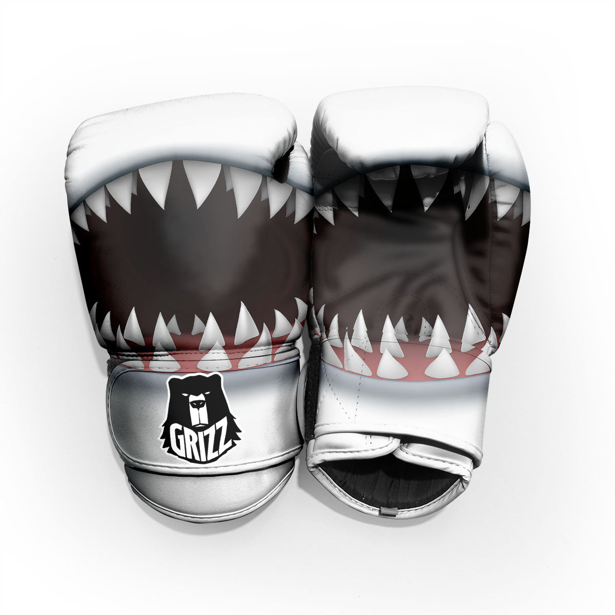 White Shark Open Mouth Print Pro Boxing Glove