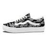 White Sheep And Black Print Pattern Skate Shoes-grizzshop