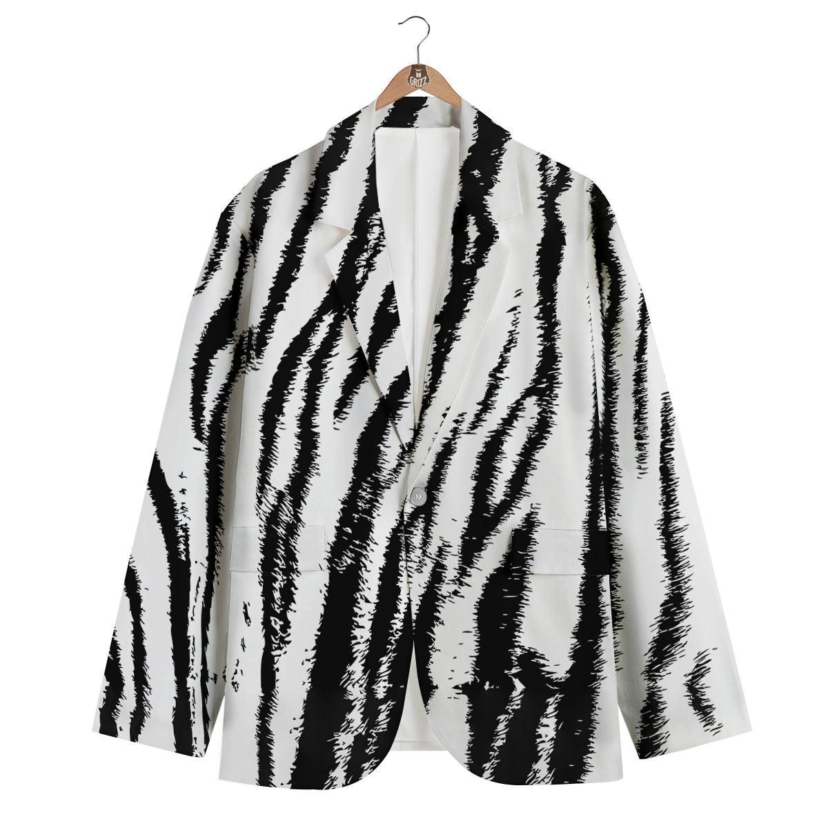 White Tiger Men's Blazer-grizzshop