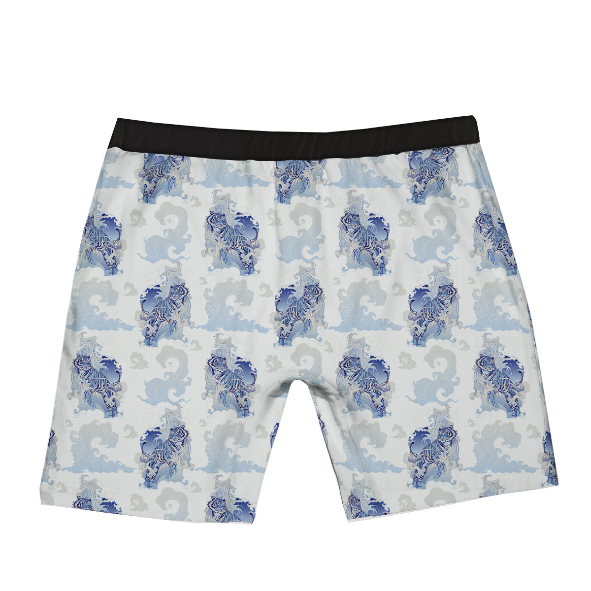White Tiger Tattoo Japanese Print Pattern Boxer Briefs-grizzshop