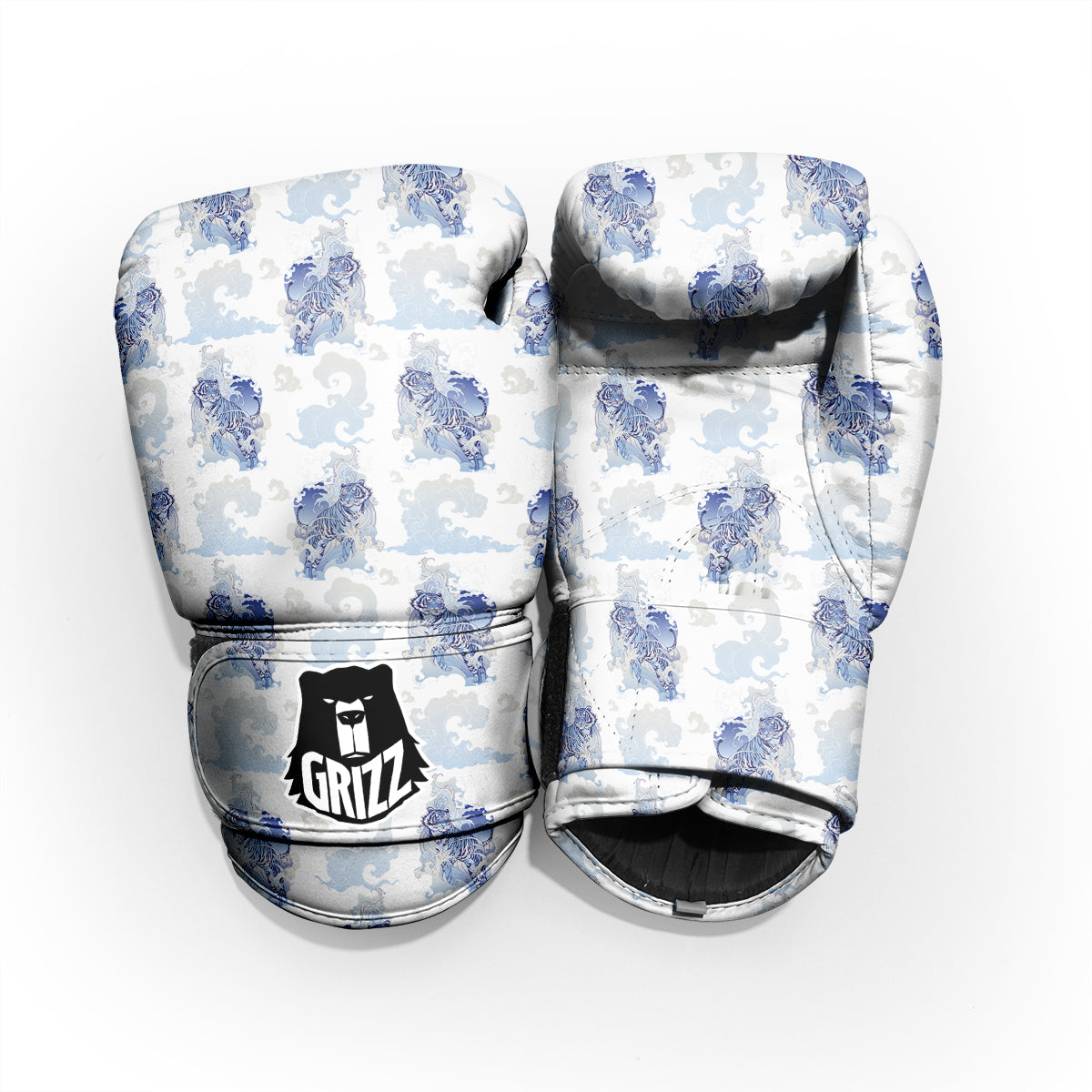 White Tiger Tattoo Japanese Print Pattern Pro Boxing Glove