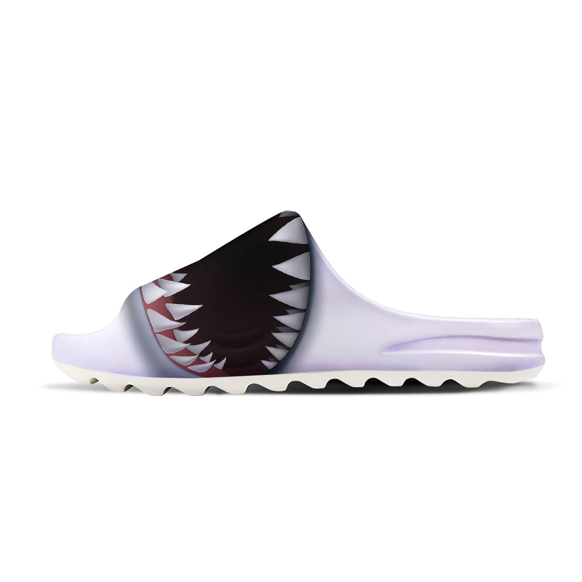 White Shark Open Mouth Print Sandals-grizzshop