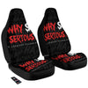 Why So Serious Laughing Joker Print Car Seat Covers-grizzshop