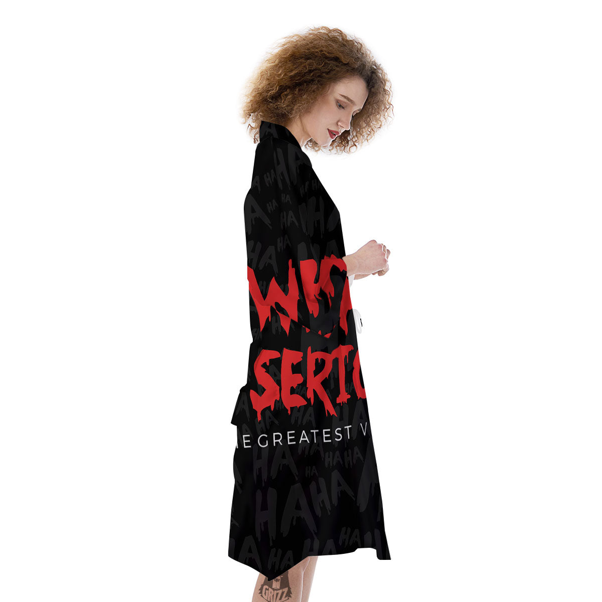 Why So Serious Laughing Joker Print Kimono-grizzshop
