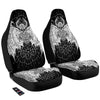 Wicca Devil Skull White And Black Print Car Seat Covers-grizzshop