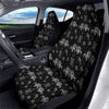 Wicca Gothic White And Black Print Car Seat Covers-grizzshop