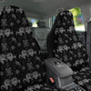 Wicca Gothic White And Black Print Car Seat Covers-grizzshop