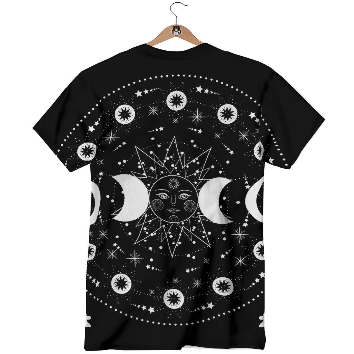 Wicca Magical White And Black Print T-Shirt-grizzshop