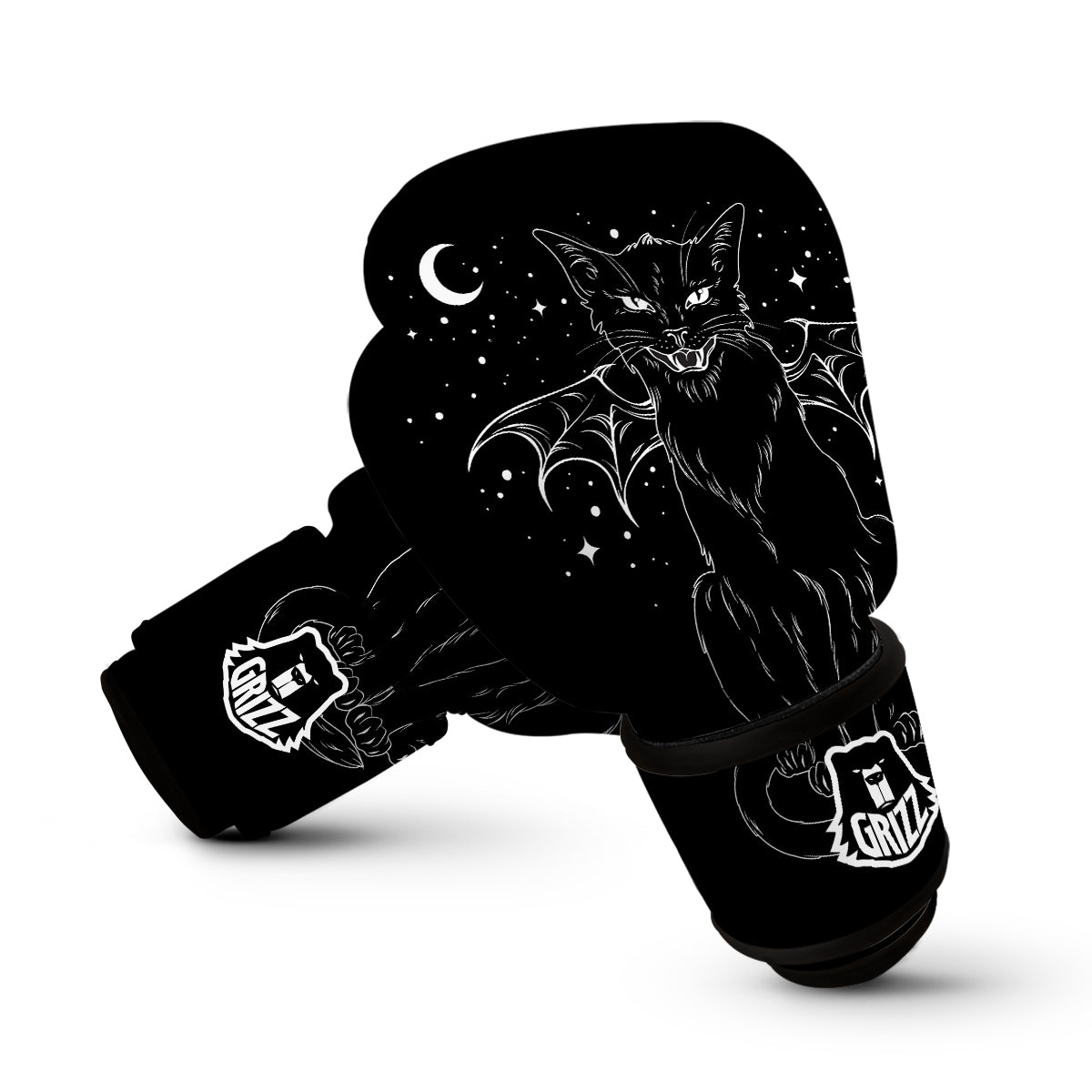 Wiccan Black Cat Boxing Gloves-grizzshop