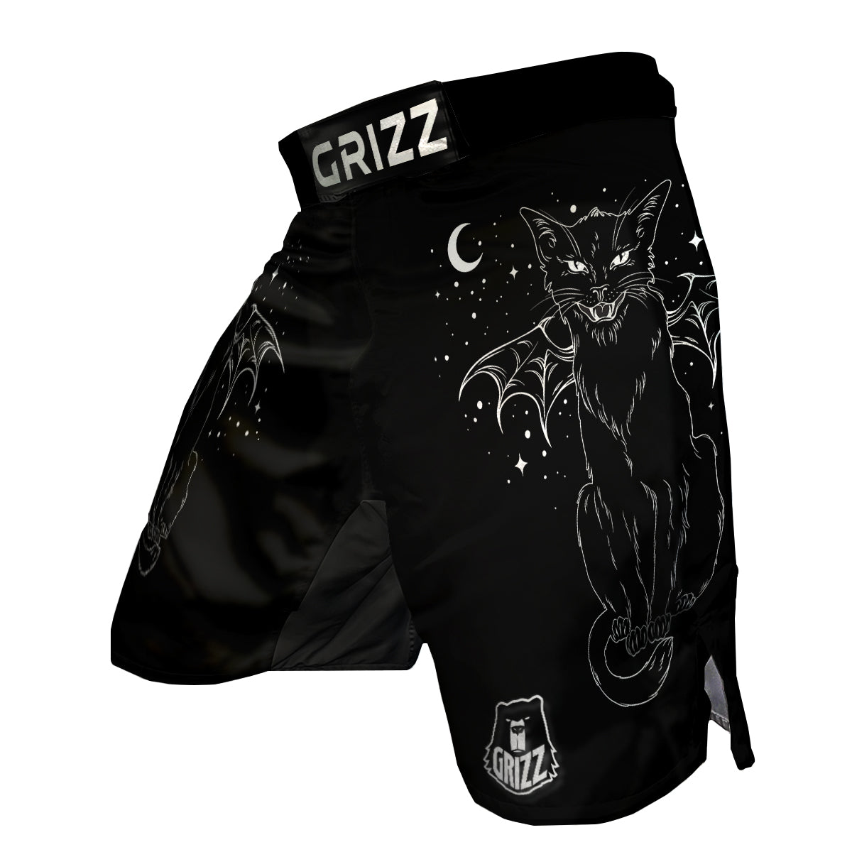 Wiccan Black Cat MMA Shorts-grizzshop