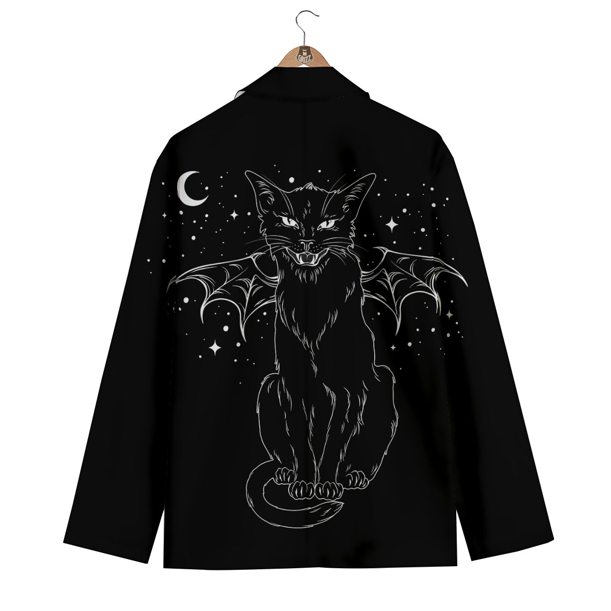 Wiccan Black Cat Men's Blazer-grizzshop