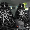 Wiccan Mystic White And Black Print Car Seat Covers-grizzshop