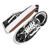 Wiccan Mystic White And Black Print Skate Shoes-grizzshop