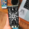 Wiccan Mystic White And Black Print Tumbler-grizzshop