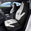 Wiccan Palmistry White And Black Print Car Seat Covers-grizzshop