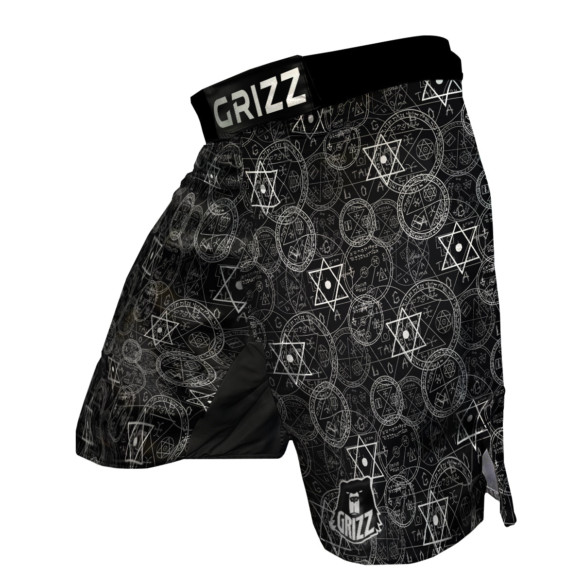 Wiccan Witch Pagan Pattern Print MMA Shorts-grizzshop