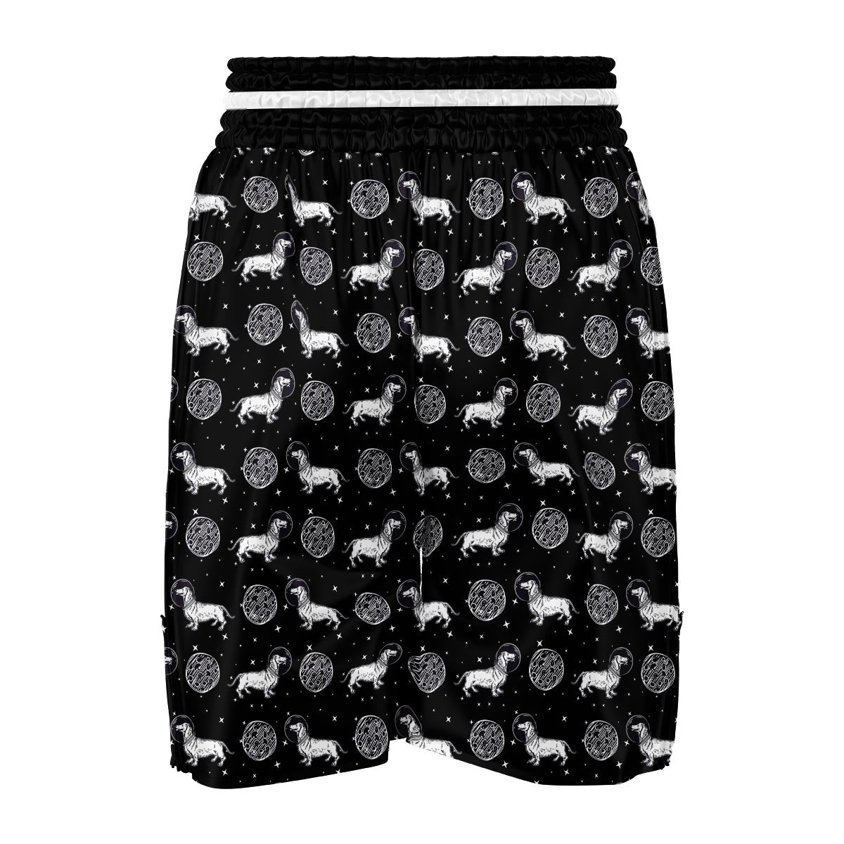 Wiener Dog Dachshund Astronaut Pattern Print Boxing Shorts-grizzshop