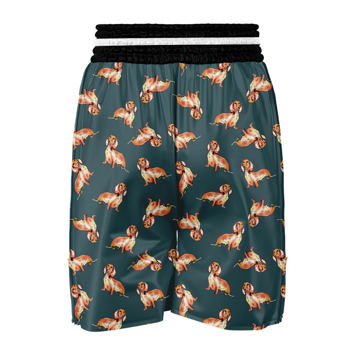 Wiener Dog Dachshund Portrait Pastel Pattern Print Boxing Shorts-grizzshop
