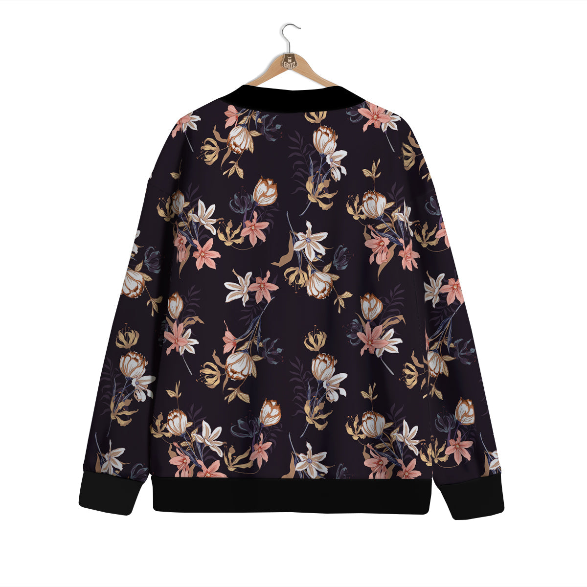 Wild Flower Print Pattern Cardigan-grizzshop
