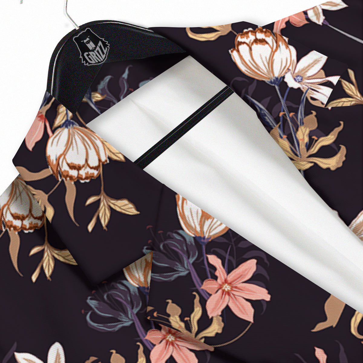 Wild Flower Print Pattern Men's Sport Coat-grizzshop