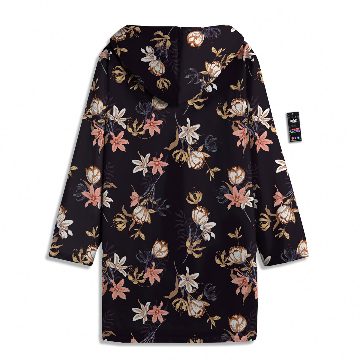 Wild Flower Print Pattern Men's Windbreaker Jacket-grizzshop