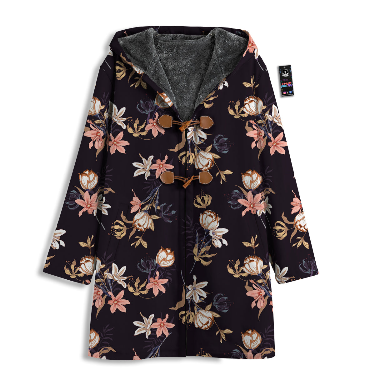 Wild Flower Print Pattern Men's Windbreaker Jacket-grizzshop