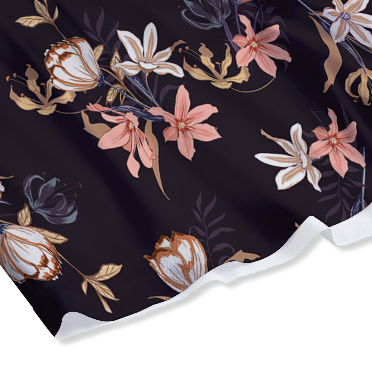 Wild Flower Print Pattern Mesh Shorts-grizzshop