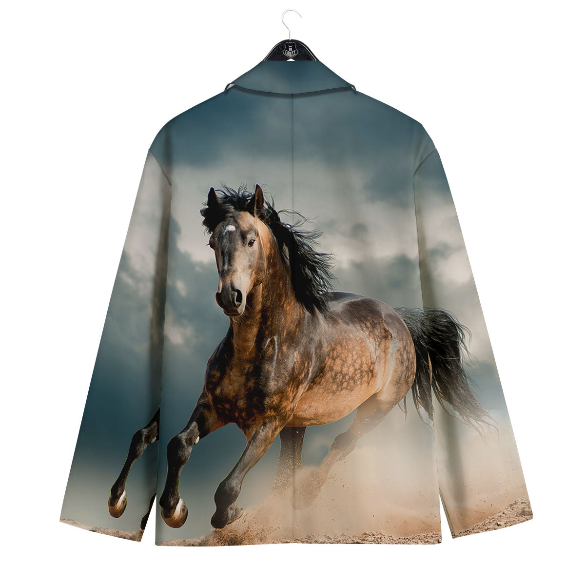 Wild Horses Running Print Men's Sport Coat-grizzshop