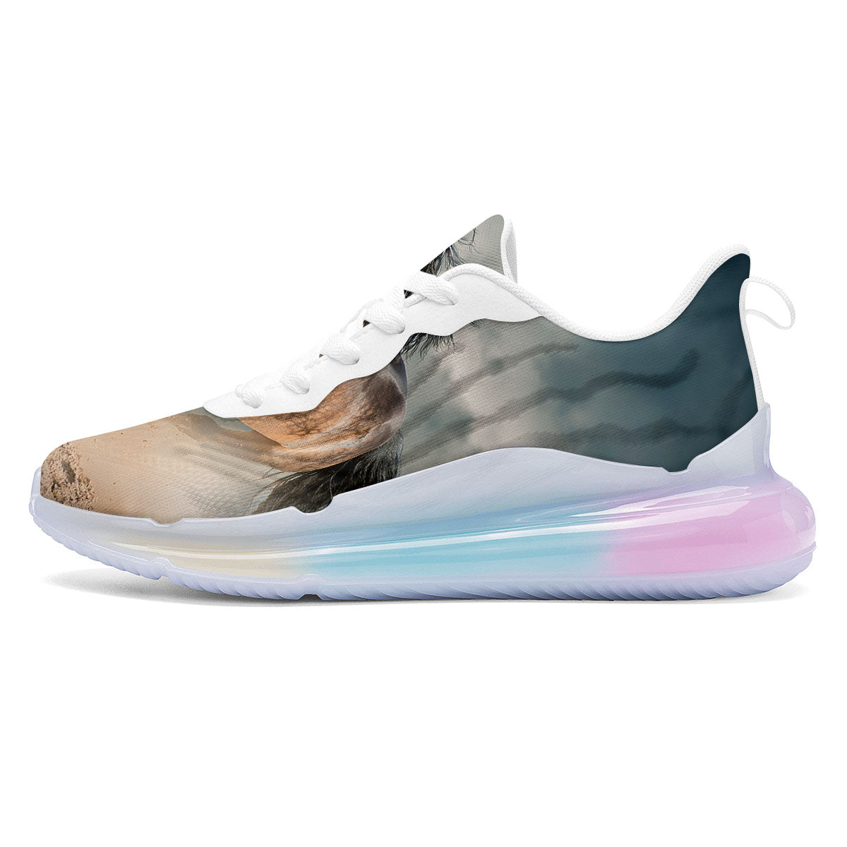 Wild Horses Running Print Running Sneakers-grizzshop