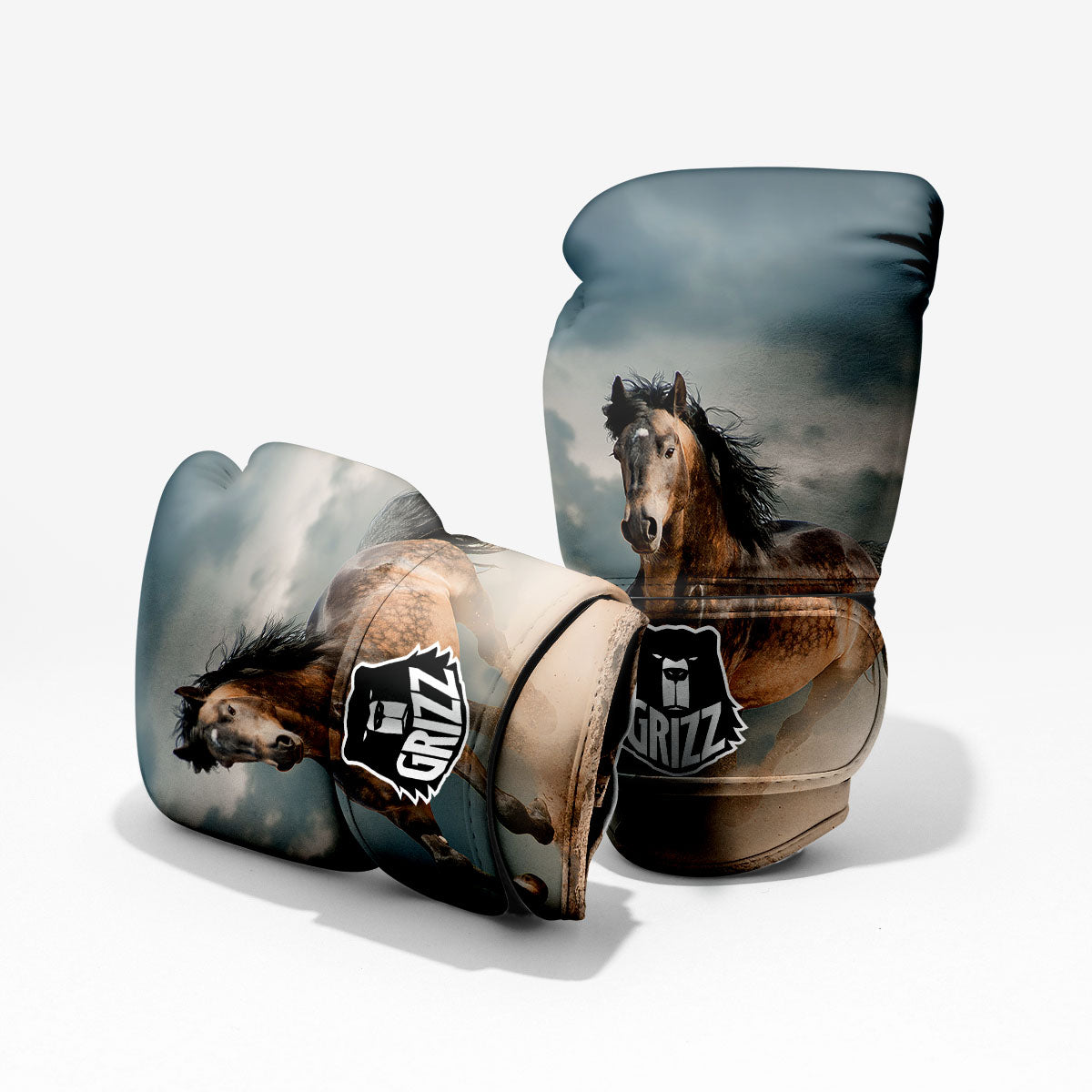 Wild Horses Running Print Pro Boxing Glove