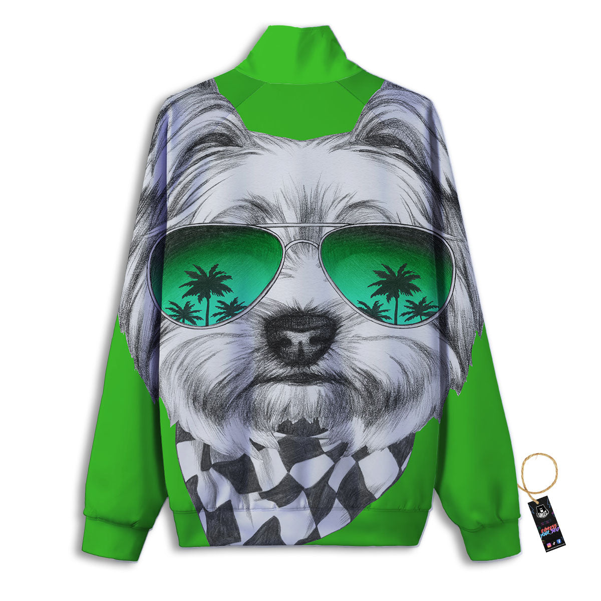 Wild Horses Running Print Track Jacket-grizzshop