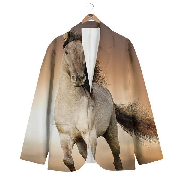 Horse hot sale print blazer