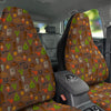 Wild West And Emoji Cowboy Style Print Pattern Car Seat Covers-grizzshop