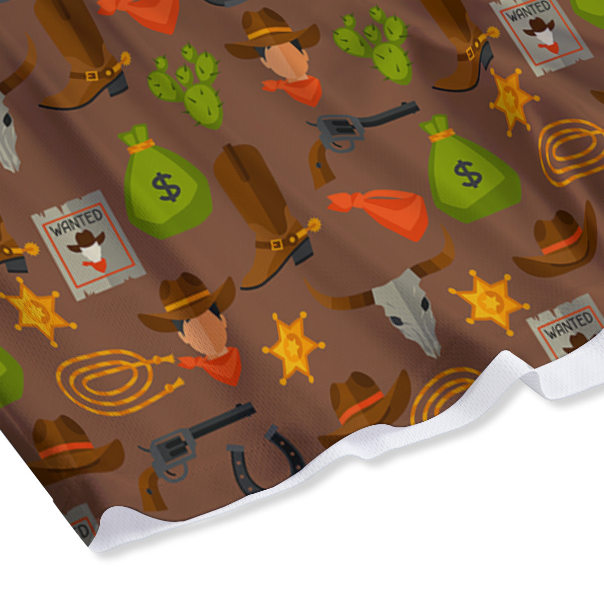 Yolk Egg Print Pattern Mesh Shorts