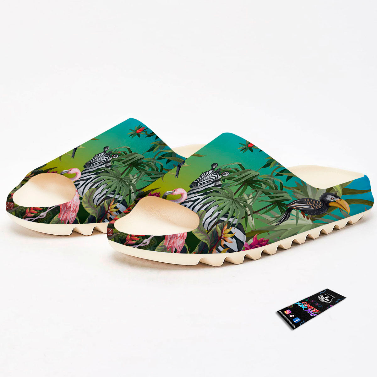 Wild Animals Jungle Print Sandals-grizzshop